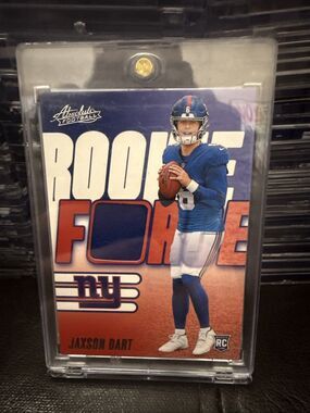 2025  Panini Absolute Rookie Force Jaxson Dart #RF-JDT Memorabilia Giants 🔥🔥